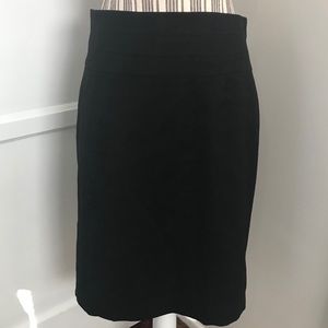 Black H&M Tuxedo Pencil Skirt